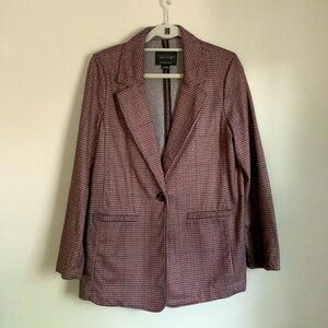 Fall color houndstooth blazer
